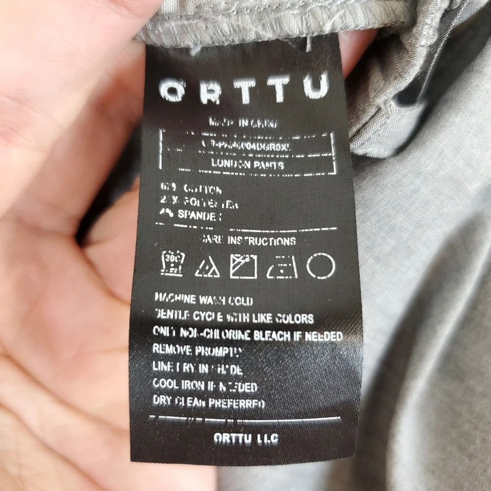 Orttu Grey Lightweight Baggy Cropped London Pants
